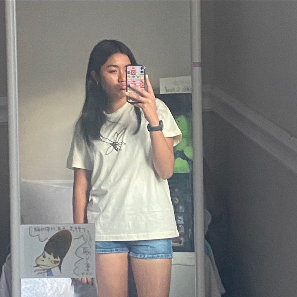 Stylish Cream Graphic Tee